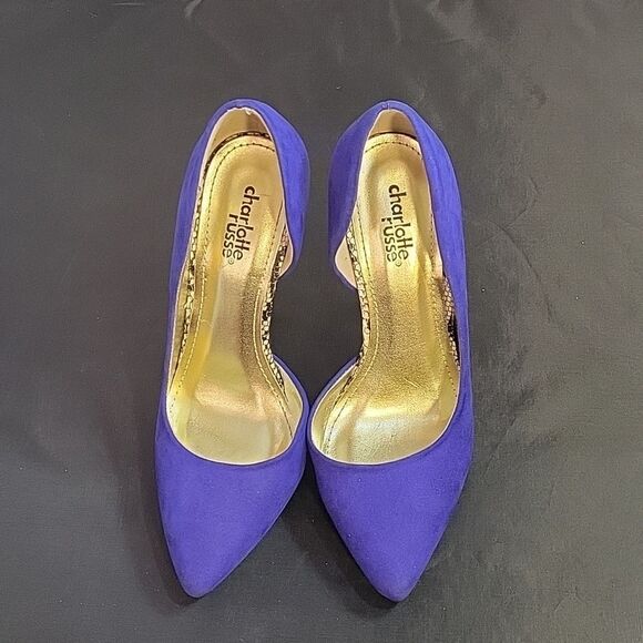 CHARLOTTE RUSSE POINTED TOE D'ORSAY HIGH HEEL STILETTOS PUMP - Picture 4 of 14